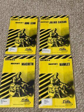 Cliffs Notes - Shakespeare's King Lear, Julius Caesar, Hamlet, MacBeth